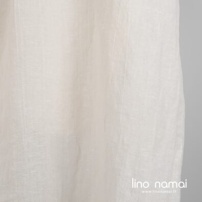 Pieno baltumo lino - medvilnės audinys skalbtas specialia technologija