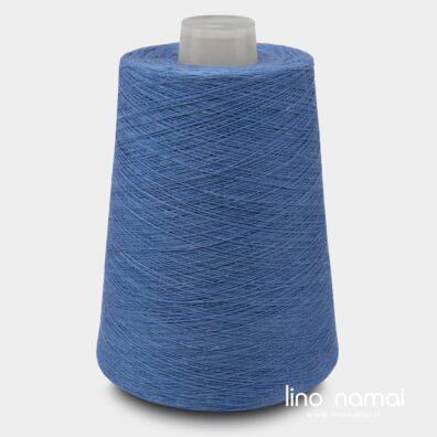 Lininiai verpalai mėlynos rugiagėlių spalvos