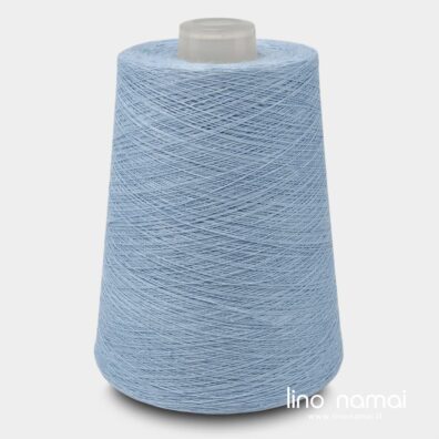 Lininiai verpalai šviesiai mėlyni mezgimui, nėrimui, audimui