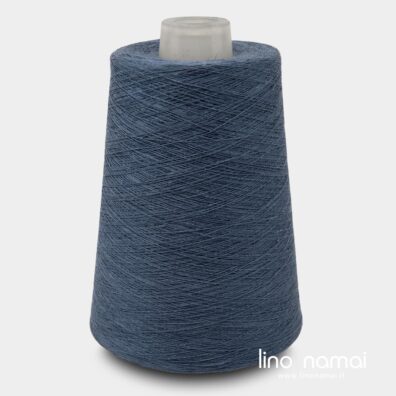 Lininiai verpalai mėlynos džinso spalvos