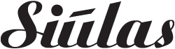 AB Siulas logotipas juodos spalvos.