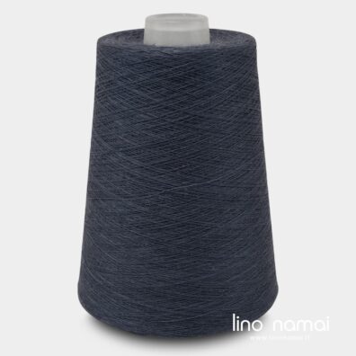 Lininiai verpalai jūros mėlynos spalvos mezgimui, nėrimui