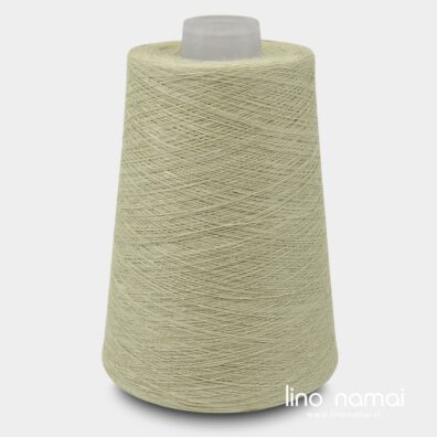 Lininiai verpalai salotos žalios spalvos mezgimui, nėrimui