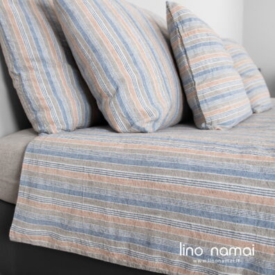 Puslininė patalynė dryžuota, užvalkalas antklodei.