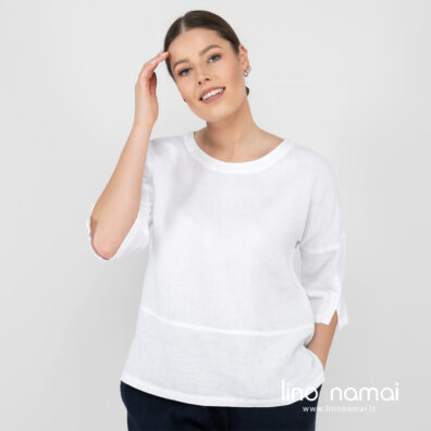 lininė balta palaidinė skalbta.