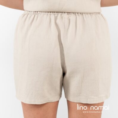 DARREN lininiai rusvi šortukai, nugaros pusė
