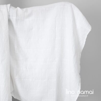 Puslininis audinys ryškiai baltas „vaflinis“ skalbtas