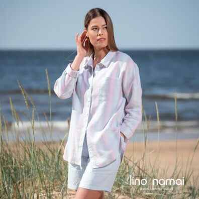 DOLFI lininė dryžuota palaidinė