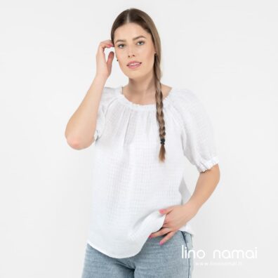 MELISA lininė balta palaidinė