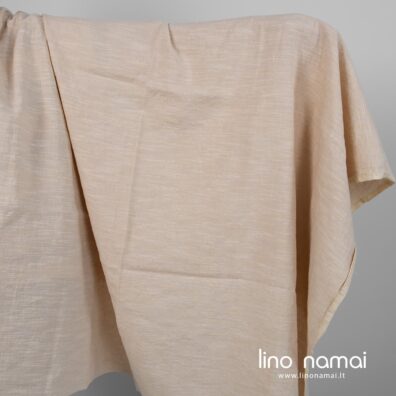 Puslininis audinys gelsvai rožinis skalbtas