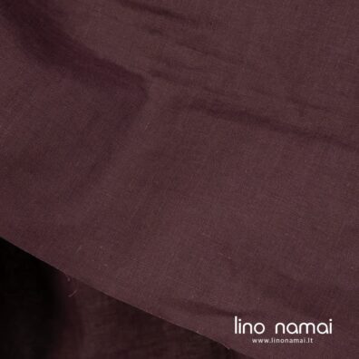 Lininis audinys rudai violetinis 130cm pločio