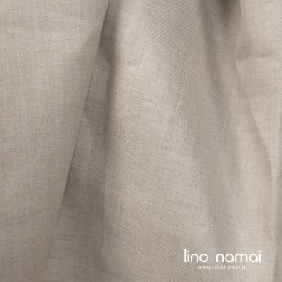 Lininis audinys natūralios spalvos ruoželio raštu tinka drabužiams ir namų tekstilei siūti
