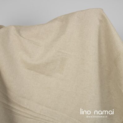 Puslininis raštuotas audinys rusvai žalsvas