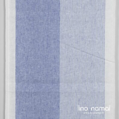 Lininis audinys rankšluostinis mėlynai dryžuotas