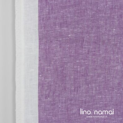 Lininis audinys rankšluostinis violetinis dryžuotas, melanžinis