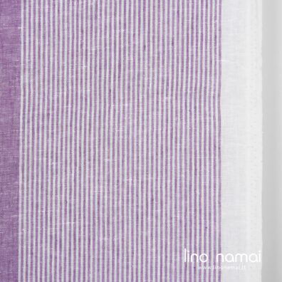 Lininis audinys rankšluostinis violetinis dryžuotas, 50cm pločio