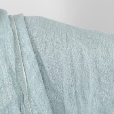 Lininis audinys mėtinės spalvos permatomas skalbtas minkštas švelnus
