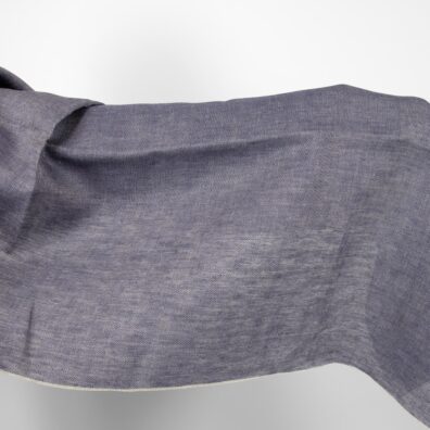 Lininis audinys pilkai mėlynas melanžinis