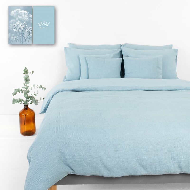 ROYAL lino - medvilnės patalynė melsva