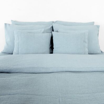 ROYAL lino - medvilnės patalynė melsva melanžinė