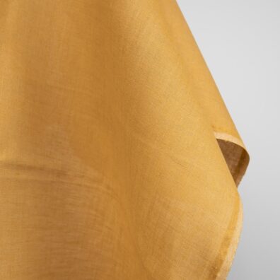 Lininis audinys garstyčių spalvos melanžinis tvirtas, tankus, vidutinio storio