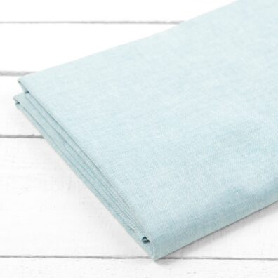 OLDA lino - medvilnės paklodė melsva melanžinė paprastai apsiūta