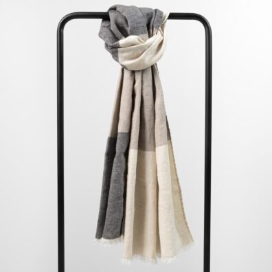 TORBY lino - vilnos rusvas šalikas