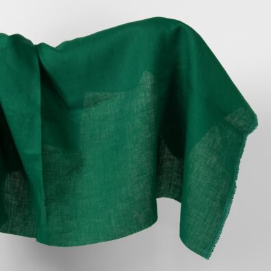 Lininis audinys sodriai žalias