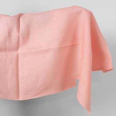 Lininis audinys šviesiai rožinis