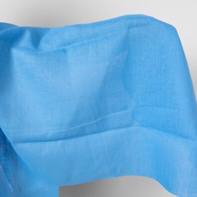 Lininis audinys žydros spalvos