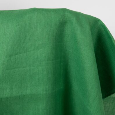 Žalias lino audinys 150cm pločio