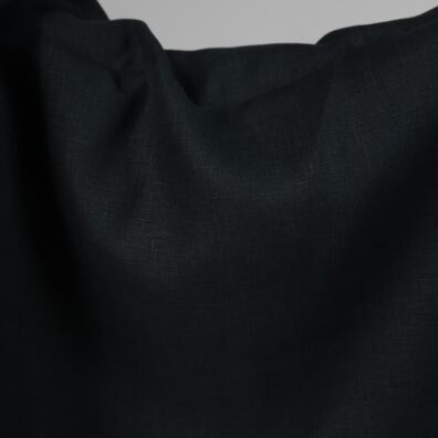 Lininis audinys tamsiai mėlynas sunkus, tvirtas, tankus