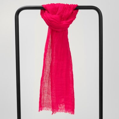 FINO lininis ciklameno spalvos šalikas