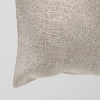 Lininis natūralios pilkos spalvos pirkinių krepšelis