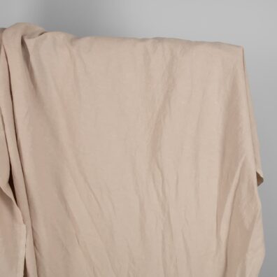 Puslininis audinys rusvas skalbtas skalbtas