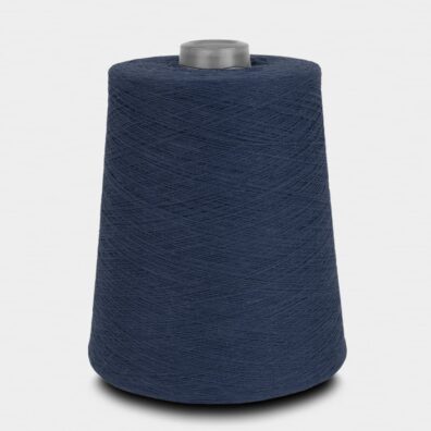 Medvilniniai verpalai tamsios rašalo mėlynos spalvos sukti iš 2-jų siūlų tinka nėrimui, audimui, mezgimui