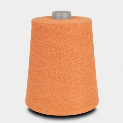 Medvilniniai verpalai morkų oranžinės spalvos sukti iš 2-jų siūlų tinka nėrimui, audimui, mezgimui