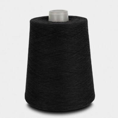 Medvilniniai verpalai juodi sukti iš 2-jų siūlų tinka nėrimui, audimui, mezgimui