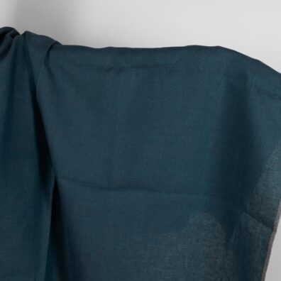 Lininis audinys sodriai mėlynas sunkus