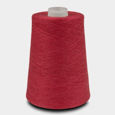 Lininiai verpalai avietinės raudonos spalvos mezgimui, nėrimui, audimui