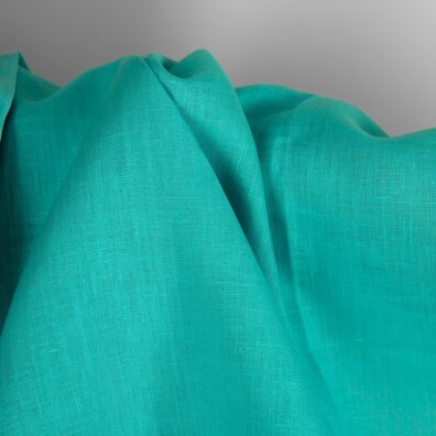 Lino audinys turkio spalvos drabužiams ir namų tekstilės gaminiams siūti