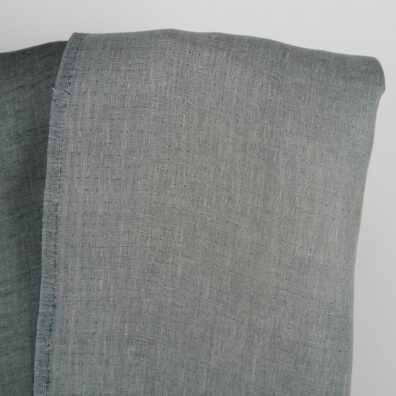 Lininis audinys pilkšvai mėlynas dvipusis, dvisluoksnis