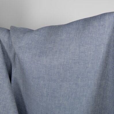 Lininis audinys mėlynai-pilkai raštuotas 150cm pločio