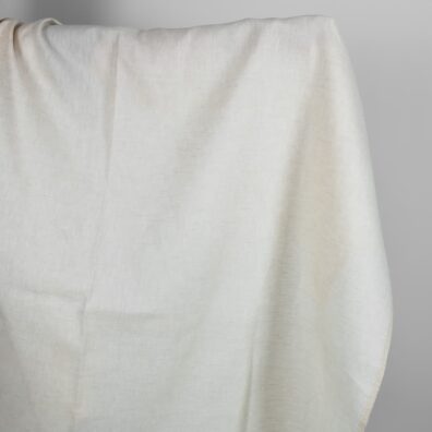 Lino-vilnos audinys rusvas „eglutės“ raštu