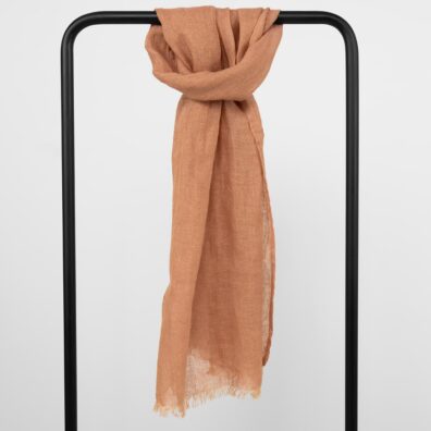 FINO lininis šviesiai rudas šalikas