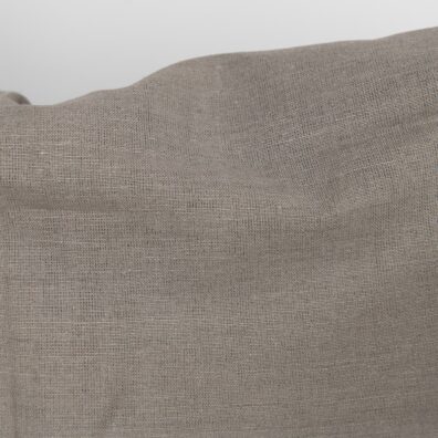 Puslininis audinys tamsios smėlinės spalvos tinka drabužiams ir namų tekstilės gaminiams siūti