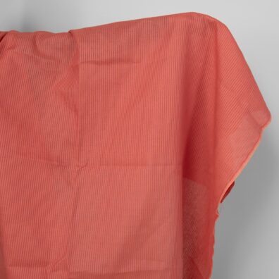 Lininis audinys rausvai dryžuotas