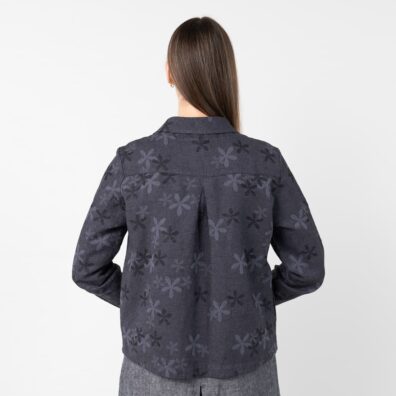 LIMA gėlėtas lino - medvilnės sudėties švarkelis