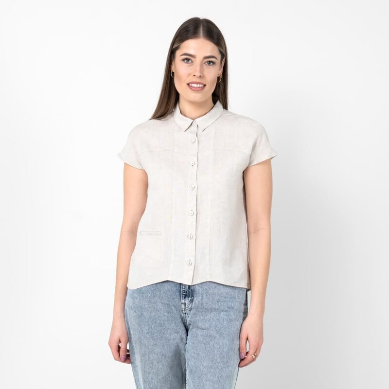 KRISTI lininė &scaron;viesiai pilka palaidinė