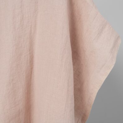 Lino audinys šviesiai rožinis skalbtas tinka drabužiams ir namų tekstilės gaminiams siūti